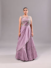 Cutdana Suta 3D Drape Crushed Ghagra